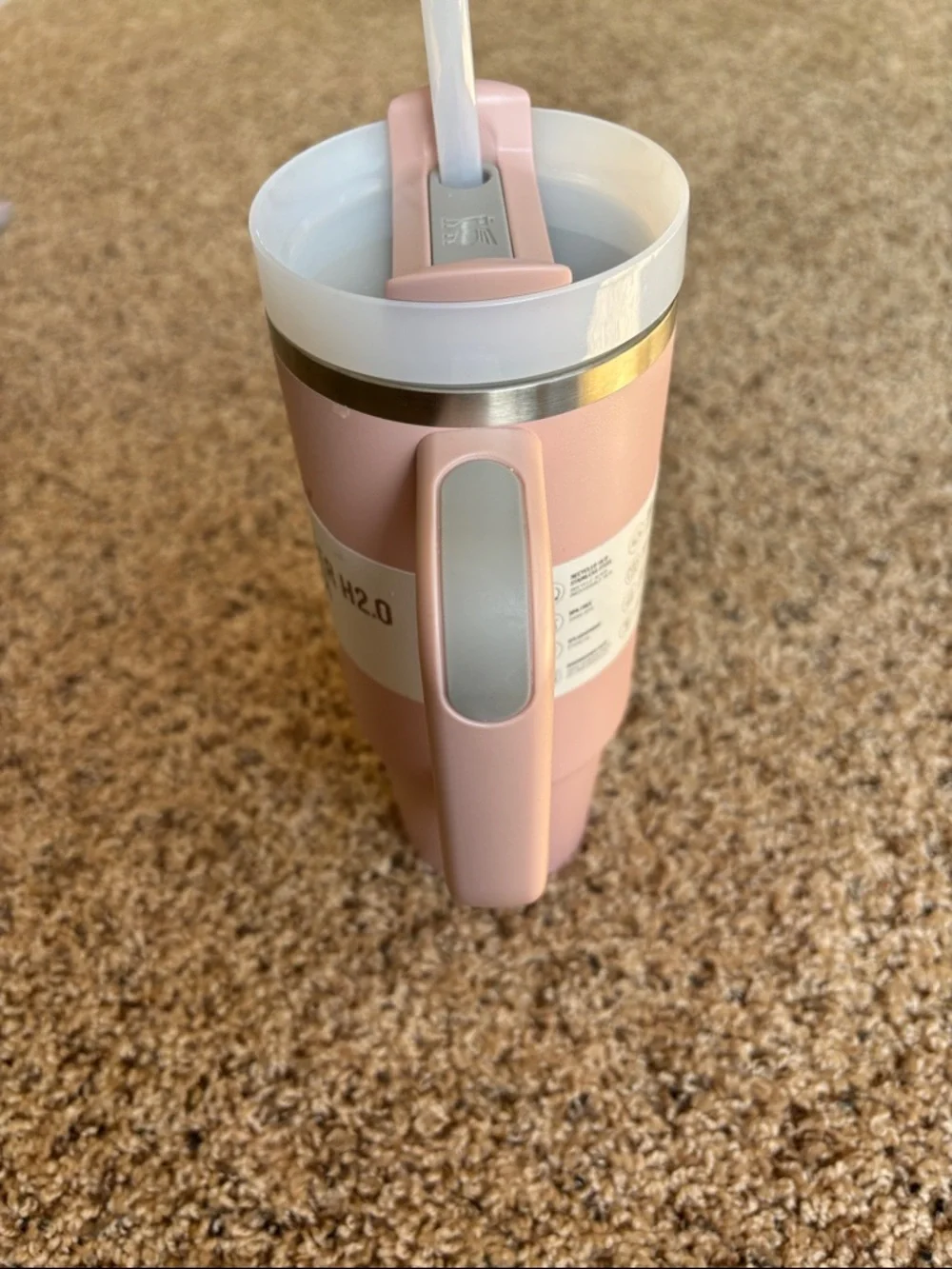 Stanley Light Pink Quencher H2.0 Tumbler 30 oz Flowstate 3 Position Lid New - Picture 7 of 9